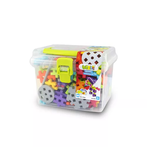 Bloques Meli Basic Constructor Travel Box 250 – 250 piezas con mecanismos en maletín de viaje