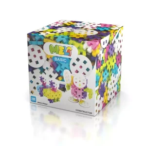 Bloques Meli Basic Constructor Pink 100 – 100 piezas con mecanismos en rosa