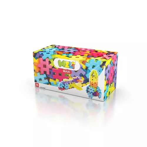 Bloques Meli Maxi 50 – set de construcción de 50 piezas grandes