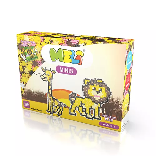 Bloques Meli Minis Wild 2in1 – set 2 modelos, piezas pequeñas (+3 años)