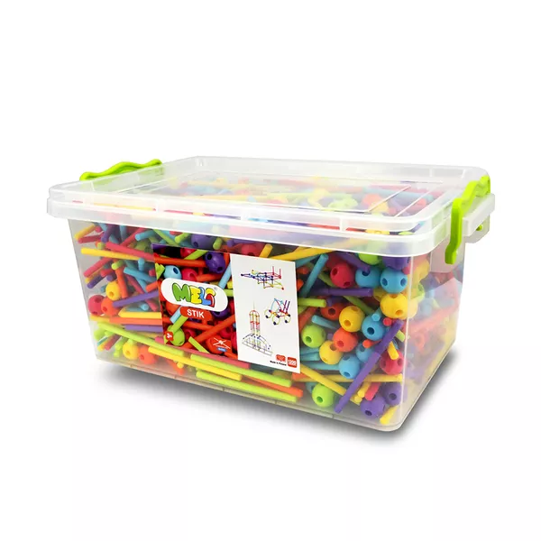 Bloques Meli Stik EDU 1200 – 1200 piezas flexibles para aula