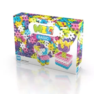 Bloques Meli Basic Pink 300 – 300 piezas medianas en tonos rosa