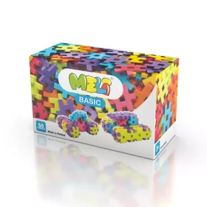 Bloques Meli Basic 50 – set de construcción de 50 piezas medianas