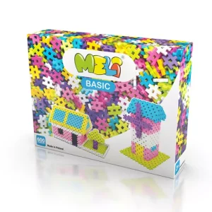Bloques Meli Basic Pink 600 – 600 piezas medianas en tonos rosa