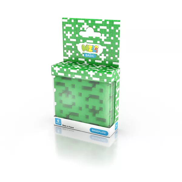 Bloques Meli Basic Baseplate Verde – placa base para bloques medianos