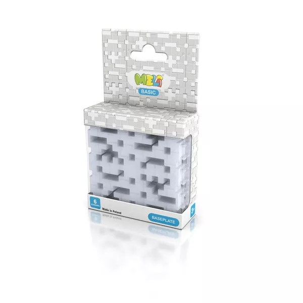 Bloques Meli Basic Baseplate Gris – placa base para bloques medianos