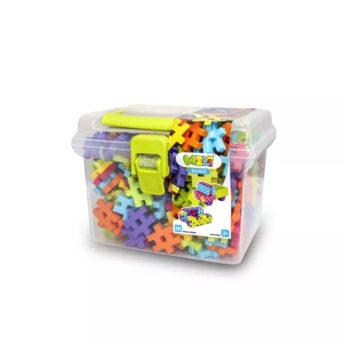 Bloques Meli Basic Travel Box 250 – 250 piezas medianas en maletín de viaje