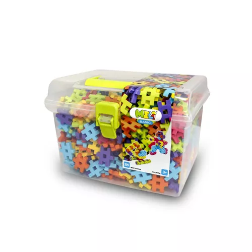 Bloques Meli Basic Travel Box 500 – 500 piezas medianas en maletín de viaje