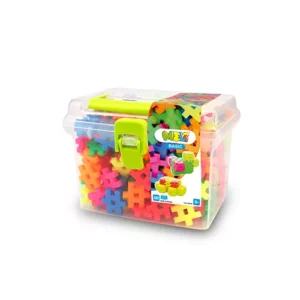 Bloques Meli Basic Neon Travel Box 250 – 250 piezas neón en maletín de viaje