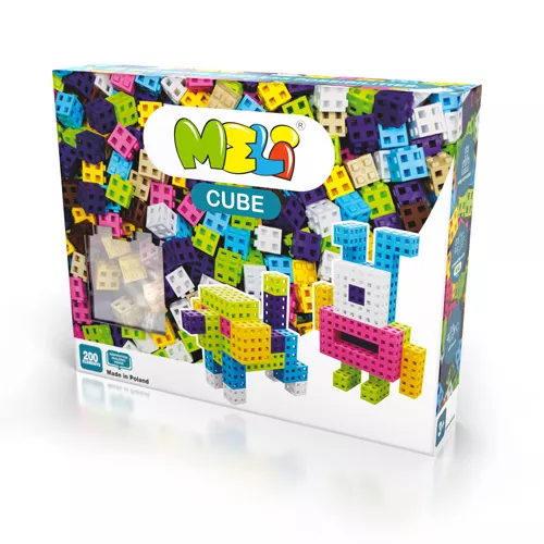 Bloques Meli Cube Pink 200 – 200 piezas en tonos rosa