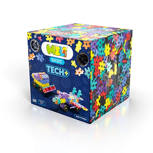 Bloques Meli Basic Tech+ 520 – 520 piezas STEM con mecanismos