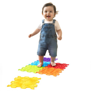 Meli Sensory Mats 6 – detalle de las texturas de la alfombrilla